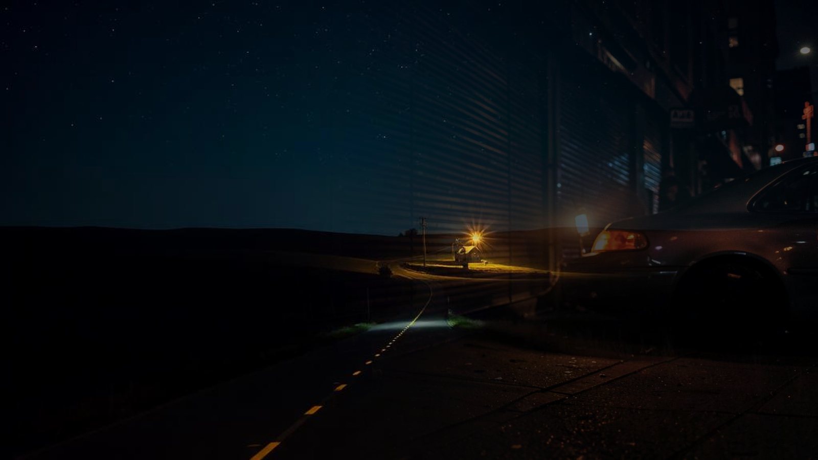 After Hours in Caledon at night