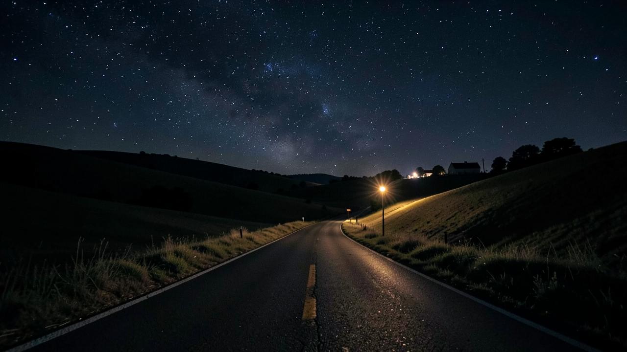 Late Night Delivery in Caledon at night
