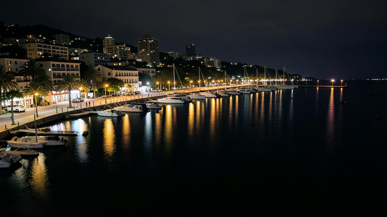 Late Night Delivery in Barrie at night