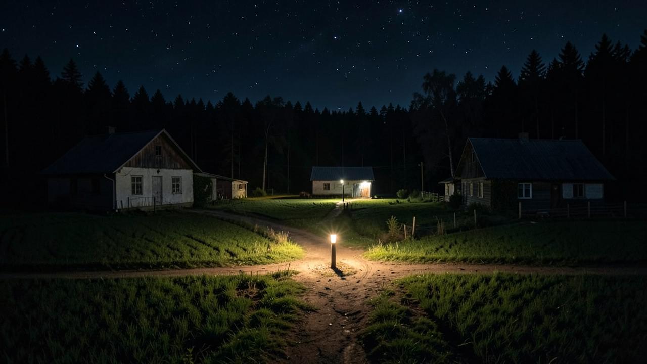 Late Night Delivery in Erin at night