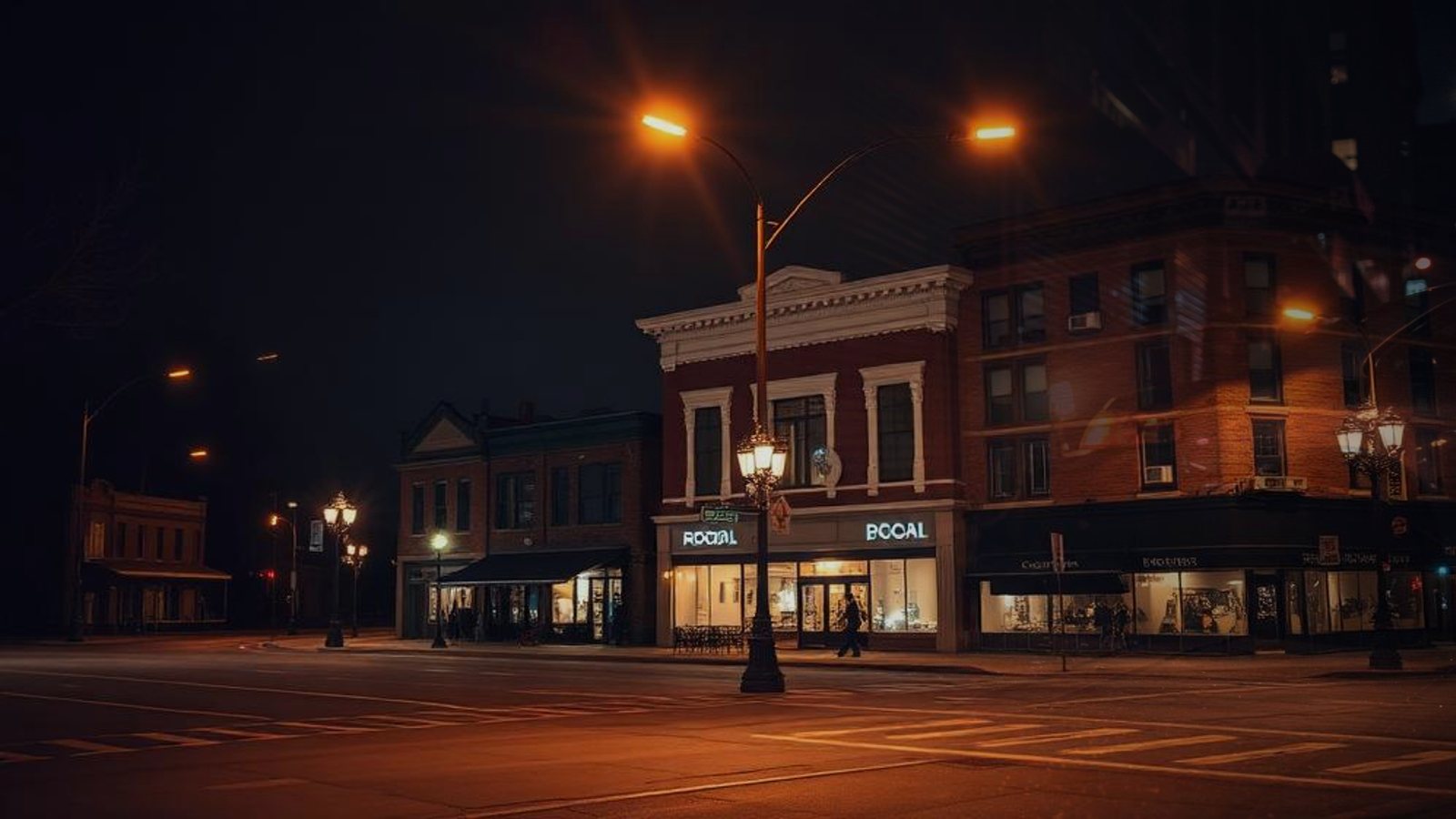After Hours in Whitby at night