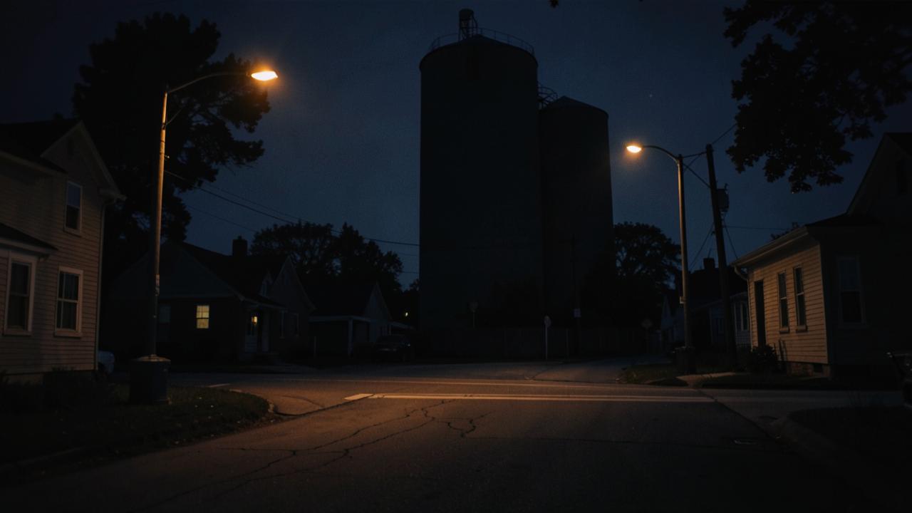 Late Night Delivery in Alliston at night