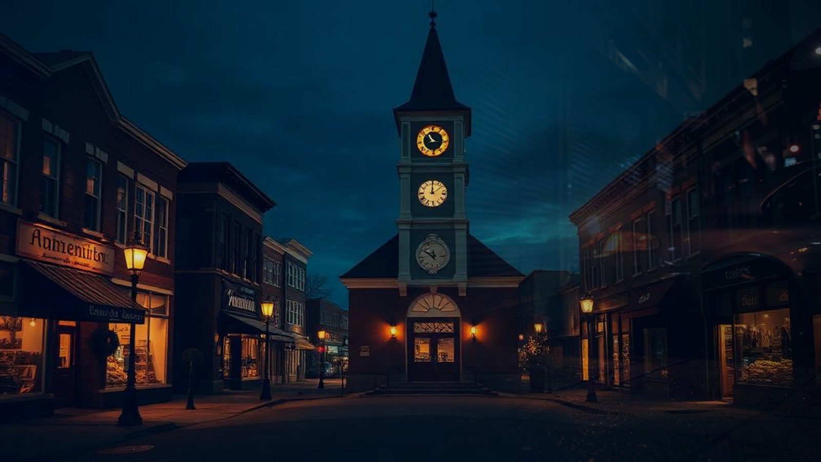 After Hours in Orangeville at night