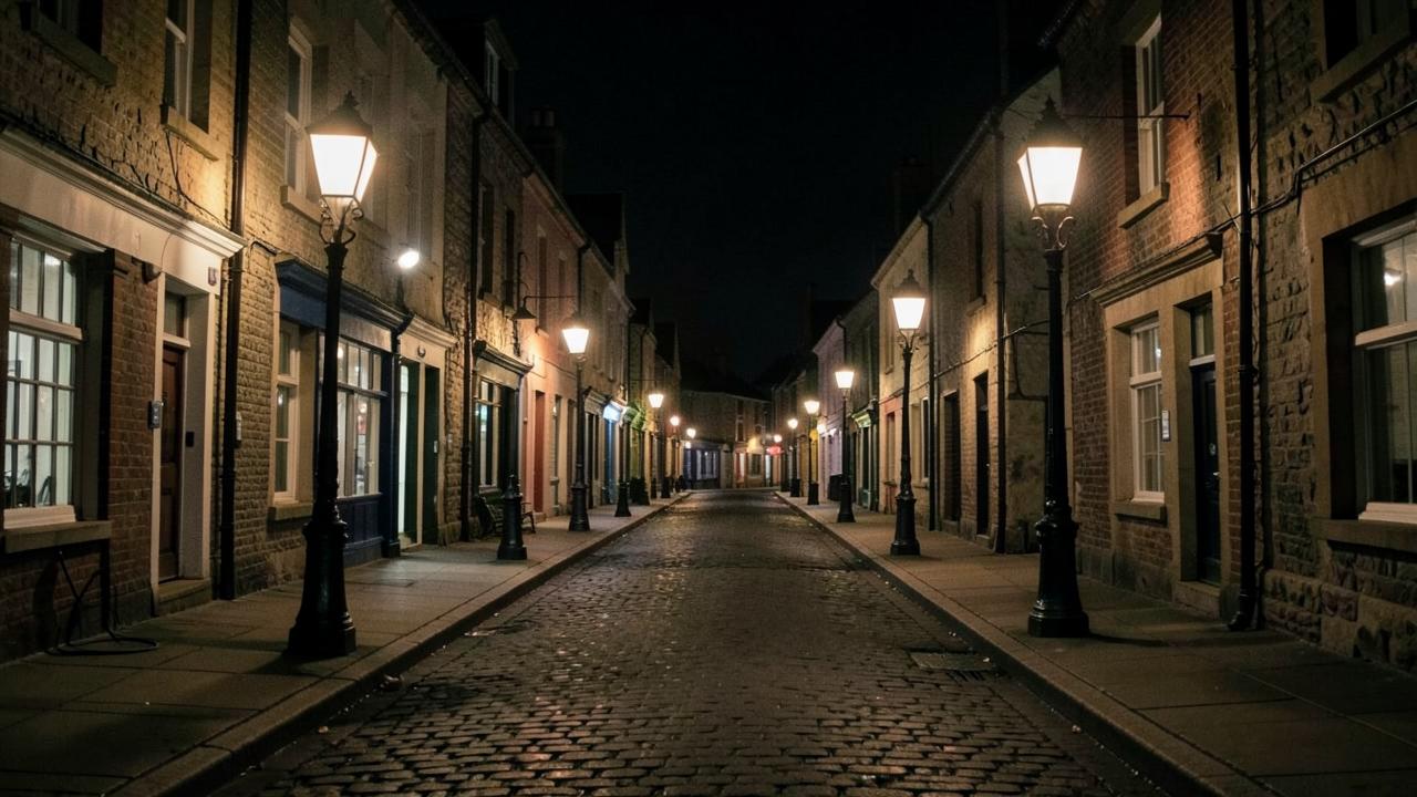 Late Night Delivery in Georgetown at night