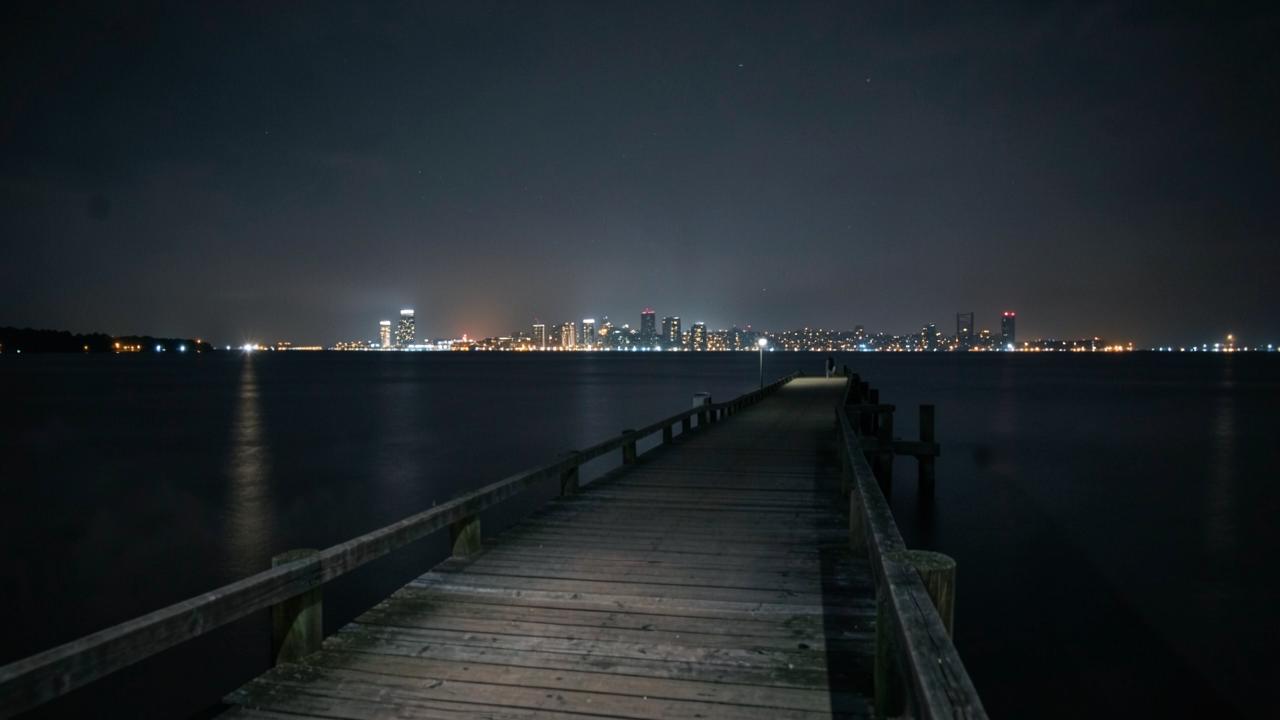 Late Night Delivery in Burlington at night