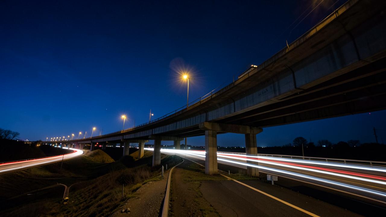 Late Night Delivery in Vaughan at night