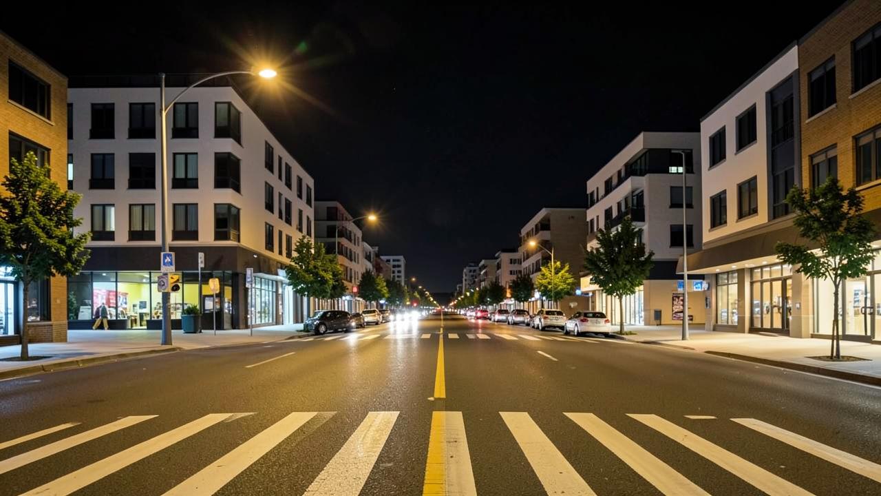 Late Night Delivery in Richmond Hill at night