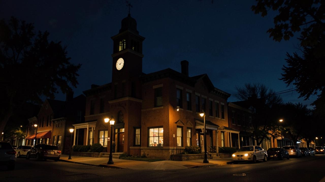 Late Night Delivery in Whitby at night