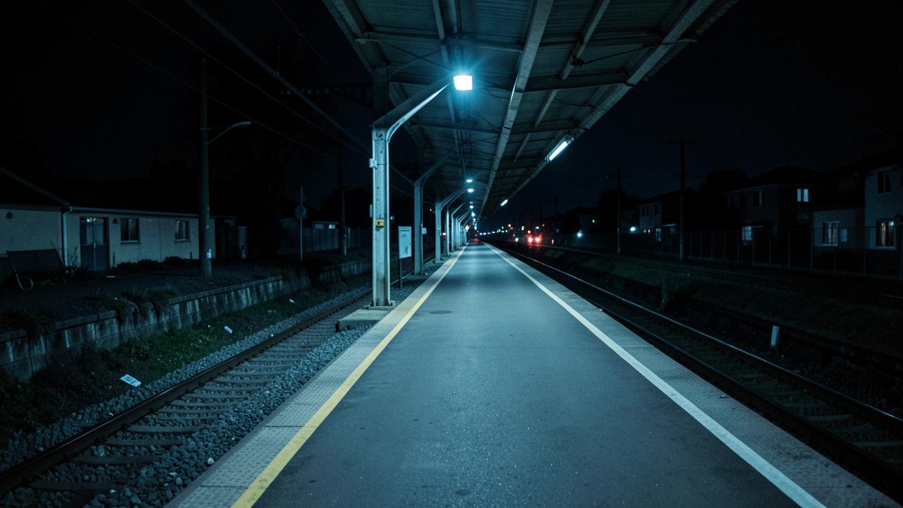Late Night Delivery in Ajax at night