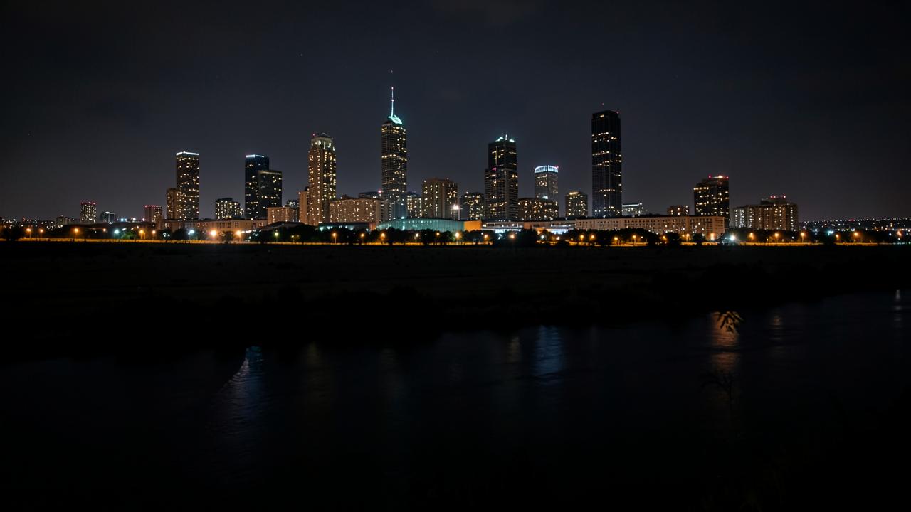 Late Night Delivery in Calgary at night