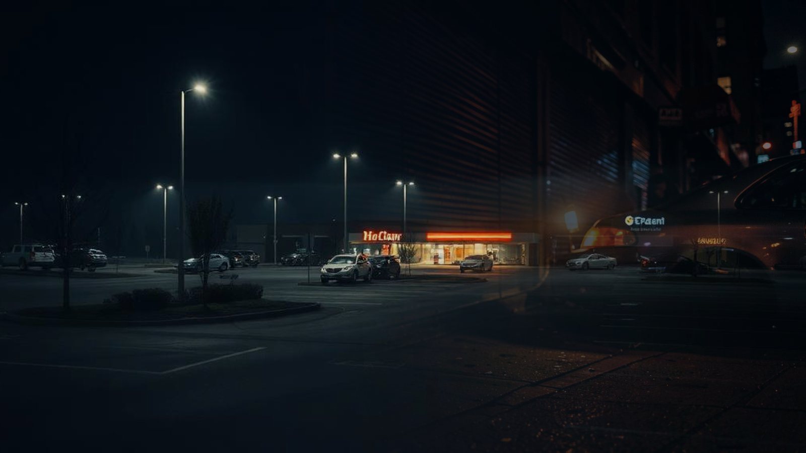 After Hours in Ajax at night