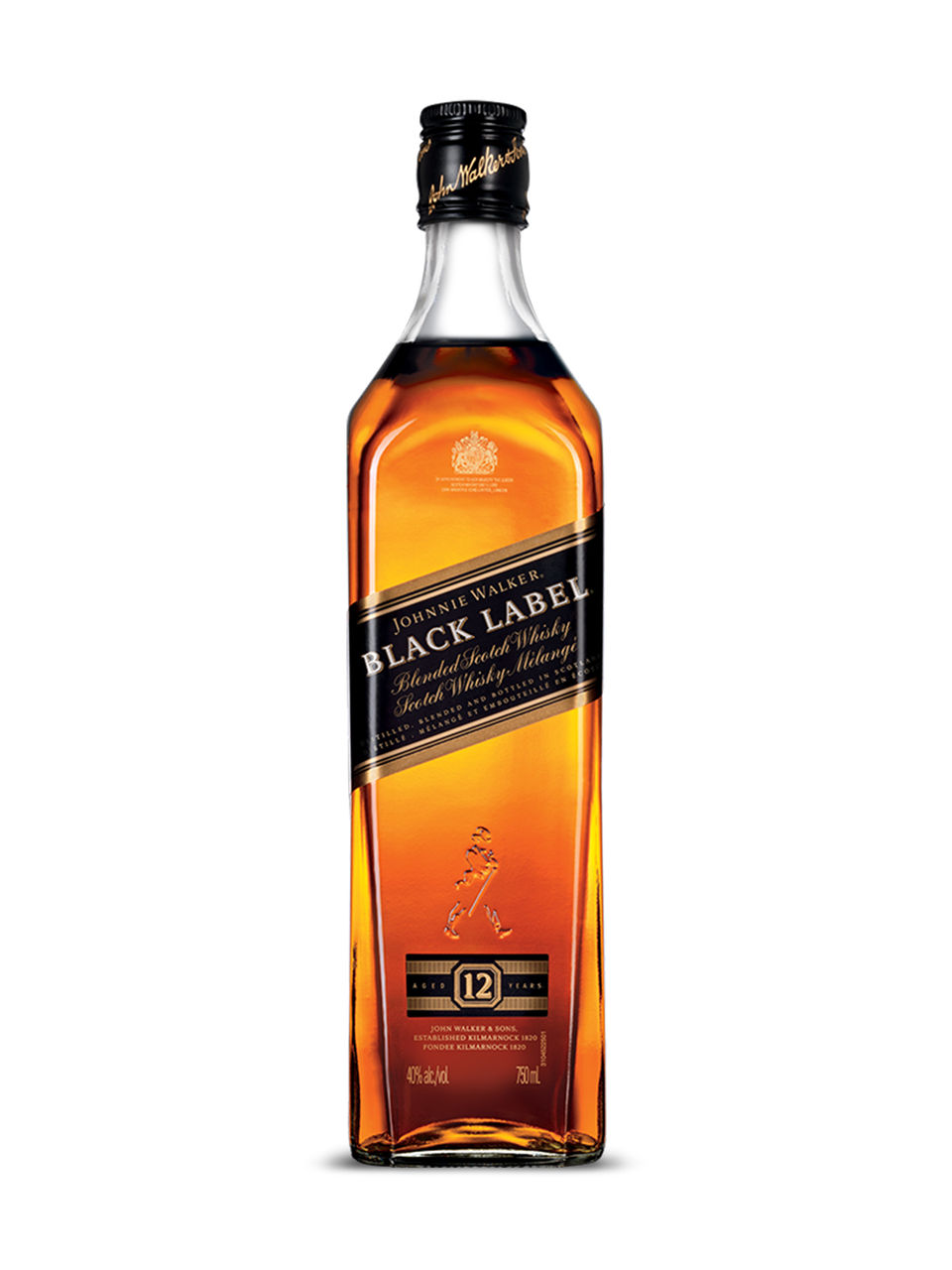 Johnnie Walker Black Label - 750ml Blended Scotch Whisky