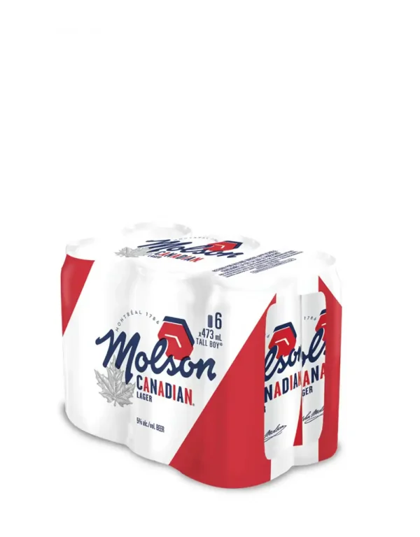 Molson Canadian Beer - 6 Pack Canadian Lager
